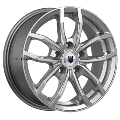 K&K 6,5x15/5x100 ET38 D57,1 Фрост (КС1048) Дарк платинум