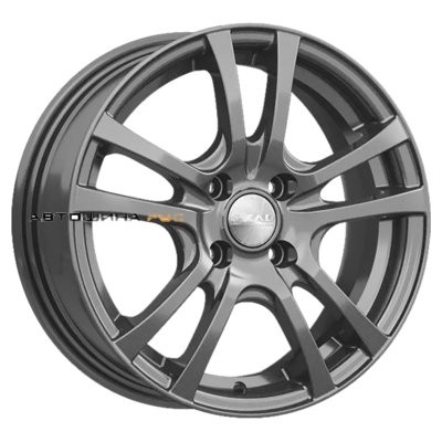 СКАД 6x15/5x100 ET38 D57,1 Дели (КЛ300) Графит