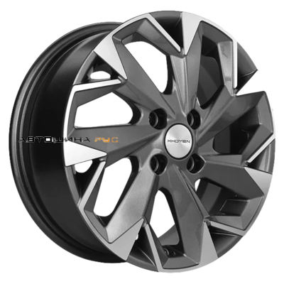 Khomen Wheels 5,5x14/4x100 ET38 D67,1 KHW1402 (Accent/Getz/i20) Gray-FP