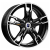 K&K 7x17/5x105 ET40 D56,6 Солар (КС875) Алмаз черный SK