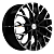 Khomen Wheels 7x17/5x114,3 ET47 D66,1 KHW1718 (Nissan Juke F15 [14..20]) Black-FP