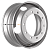 Kronprinz/Accuride 7,5x22,5/10x335 ET152,2 D281 M22 Silver (RZB15107OE) (12,8 мм) КАМАЗ-65115, Автобусы ЛАЗ, ЛИАЗ 3 250 кг внеш.