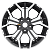 Khomen Wheels 7x17/5x114,3 ET45 D66,1 KHW1715 (Teana/X-trail) Black-FP