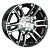 LS 8x17/6x139,7 ET36 D100,1 558 BKF (конус, Колпак+лого)