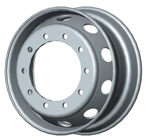 TOPU Колесо дисковое SRW(TOPU) 8.25x22.5 10x335 ET169 D281 T16 Silver